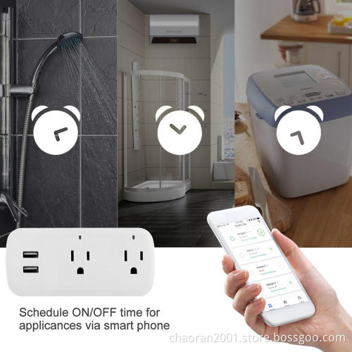 240V Alexa Mini Wifi Wall Socket US Smart Plug Amazon Alexa Smart Plug